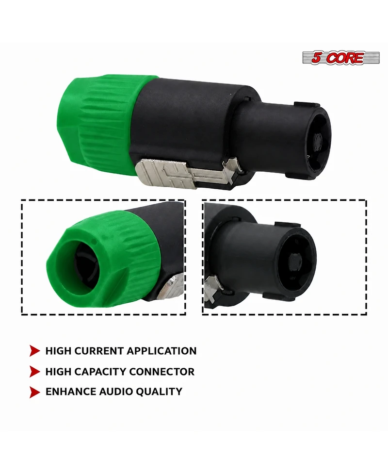 5 core Speak on Adapter High Quality Audio Jack Male Audio Pin Speaker Adapter Connector