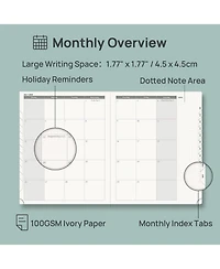 Gnuadz Pocket Planner 2026-2027 Academic Weekly Hourly Leather Cover