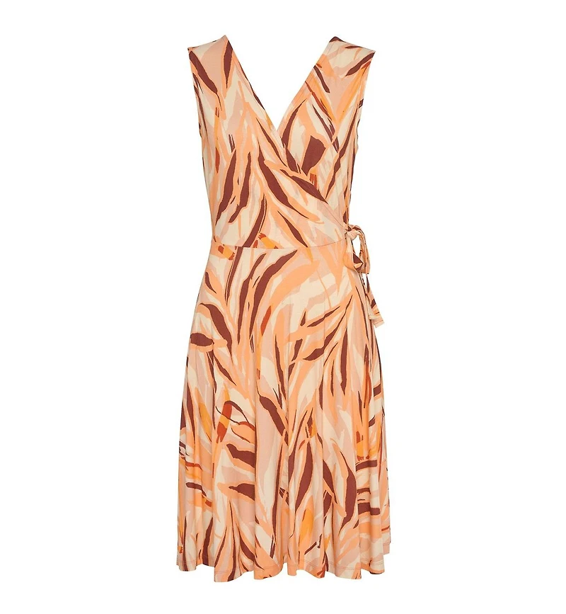 Lascana Women's Printed Wrap Look Dress