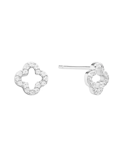 Macy's Cubic Zirconia Open Clover Stud Earrings