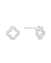 Macy's Cubic Zirconia Open Clover Stud Earrings