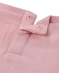 Levi's Baby Girls' Crewneck Sweatshirt and Open Leg Pants, 2-Piece Set