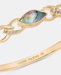 Anne Klein Pave & Navette Abalone Bangle Bracelet