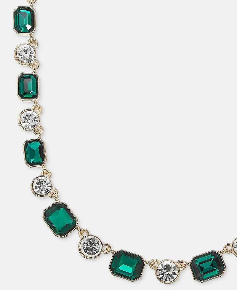 Anne Klein Crystal All-Around Collar Necklace, 16" + 3" extender