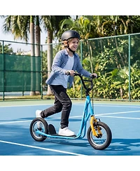 Slickblue Kids Kick Scooter with Air Tires and Adjustable Height