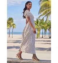 Lascana Women's Floral Print Maxi Dress