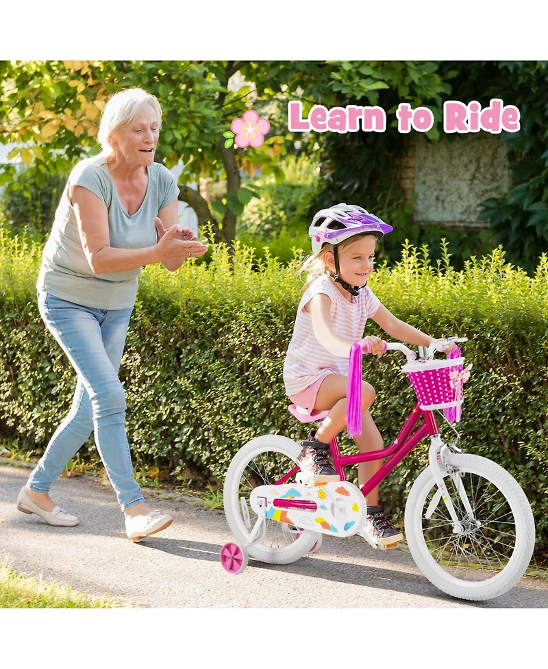 Slickblue Kids Bicycle with Training Wheels for Boys And Girls