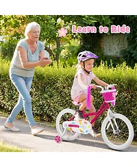 Slickblue Kids Bicycle with Training Wheels for Boys And Girls