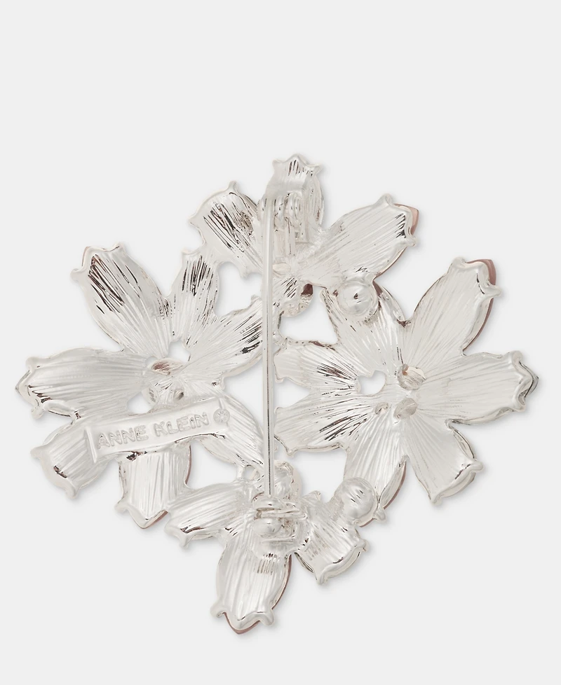 Anne Klein Stone Flower Cluster Pin