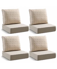 Pocassy 6" Thicker Outdoor Chair Cushion Set