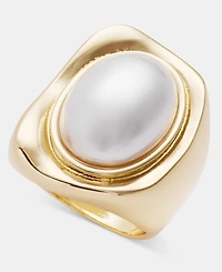 I.n.c. International Concepts Cushioned Imitation Pearl Statement Ring, Macy's Exclusive