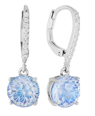 Macy's Sterling Silver Starlight Cubic Zirconia Leverback Earrings