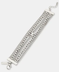 I.n.c. International Concepts Crystal Chain Multi-Row Flex Bracelet, Macy's Exclusive