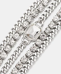I.n.c. International Concepts Crystal Chain Multi-Row Flex Bracelet, Macy's Exclusive