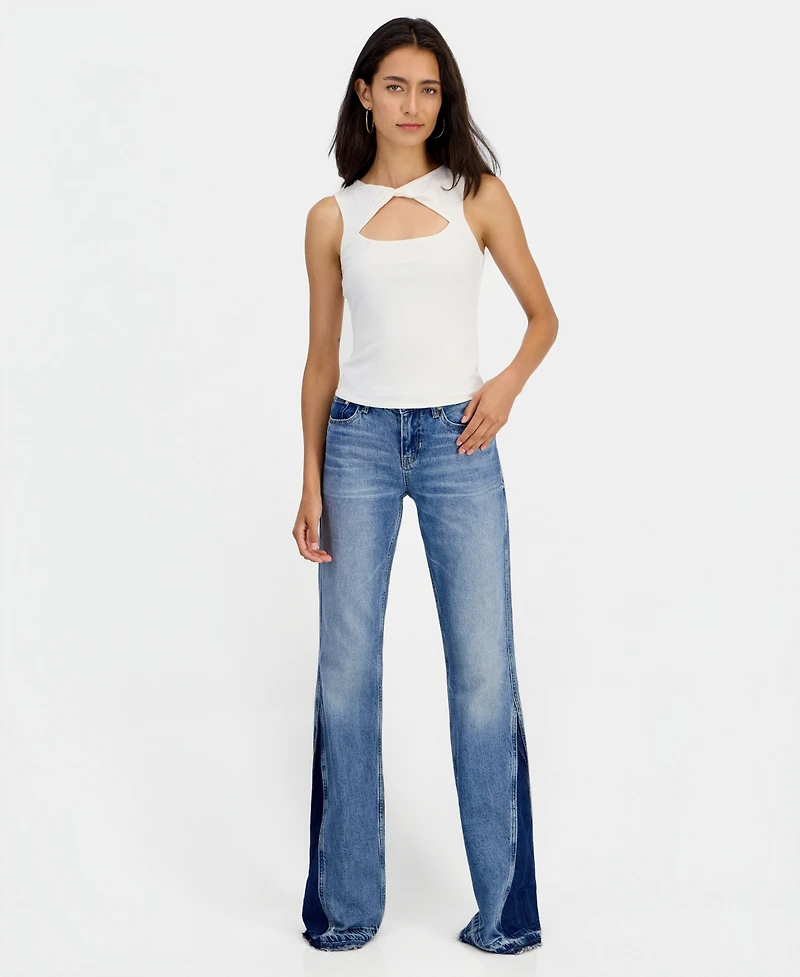 Guess Women's Maia Sleeveless Front-Cutout Top
