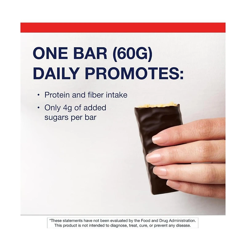 Metagenics Ultra Protein Bar - High Protein Meal Replacement - Gluten-Free, Low Sugar, with Fiber, Iron and Calcium - Individually Wrapped