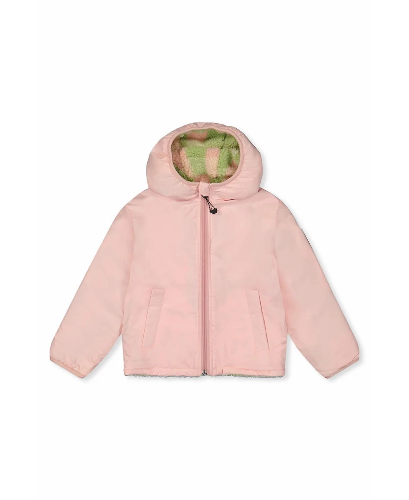 Deux par Deux Baby Girls (12M - 24M) Reversible Mid-Season Jacket