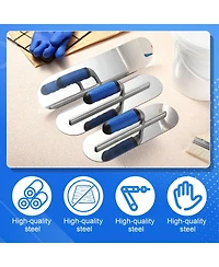 Xdovet Stainless Steel Pool Trowel Set Concrete Finishing Tools