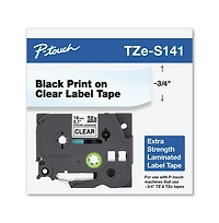 Brother P-Touch TZES141 Extra-Strength Laminated Label Tape, 0.7" x 26.2 ft.
