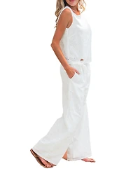 Cupshe Women's Summer Bliss Embroidery Eyelet Resort Co-Ord Set