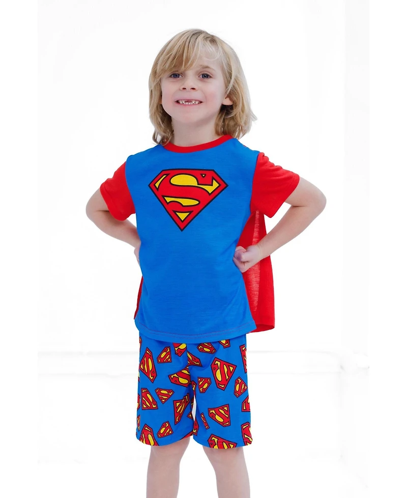 Justice League Toddler Boys (2T - 5T) Cosplay Pajama Shirt and Shorts Set