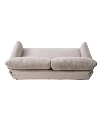 Streamdale Furniture 82.6" Mid-Century Modern Corduroy Loveseat Sofa