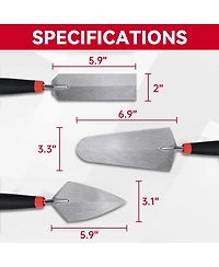 Xdovet Stainless Steel Trowel Set Mortar Tool