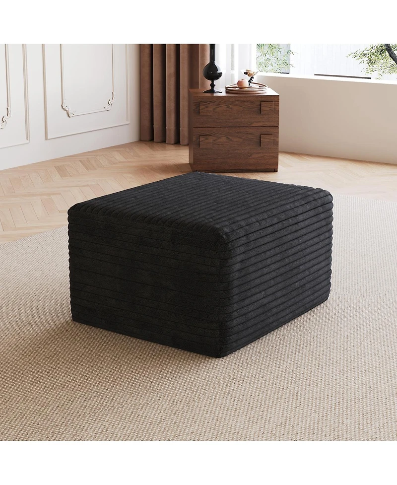 Streamdale Furniture Plush Corduroy Modular Sectional Sofa - No Assembly Required