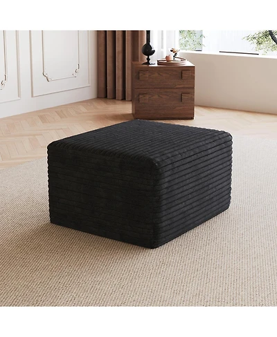 Streamdale Furniture Plush Corduroy Modular Sectional Sofa - No Assembly Required