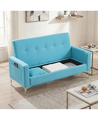Streamdale Furniture 57" Double Sofa with Storage - Stylish Couch for Living Room