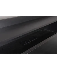 Streamdale Furniture Queen Floating Bed Frame with Led Lights, Usb Ports and Storage Headboard