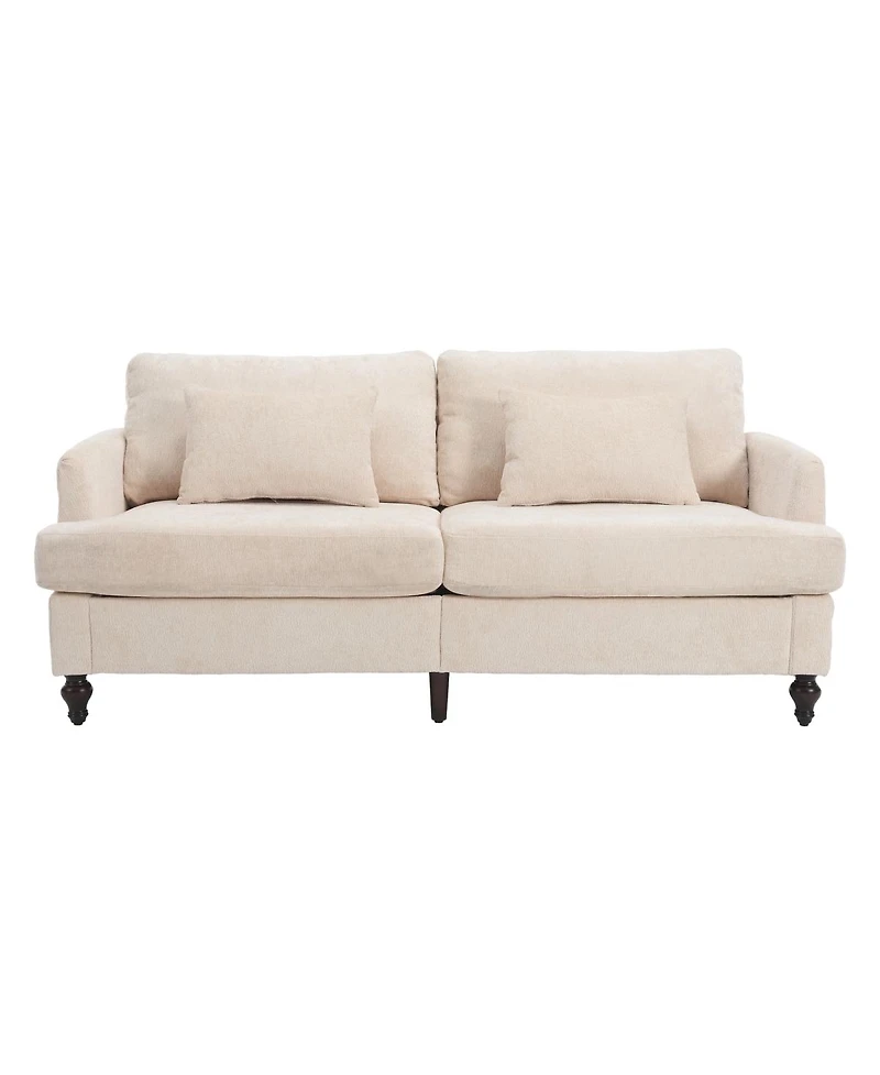 Streamdale Furniture Mid-Century Modern Chenille 2-Seat Loveseat Sofa