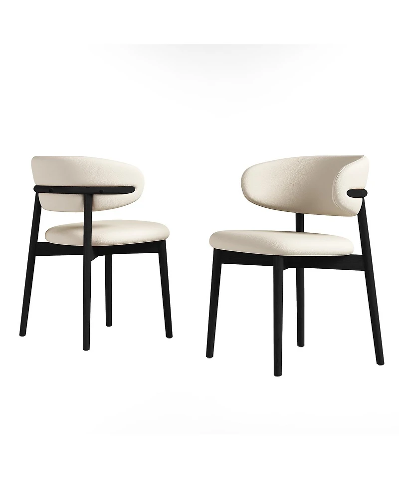 Streamdale Furniture Mid-Century Modern Dining Chairs (Set of 2)
