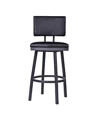 HomeRoots 26" Iron Swivel Counter Height Bar Chair