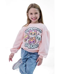 Super Kitties Girl's (5-8) Fleece Sweatshirt and Flare Leggings Set