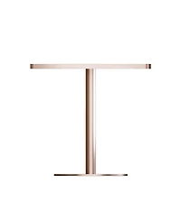 Streamdale Furniture 31.5" Round Sintered Stone Dining Table with Pedestal Base for Small Spaces