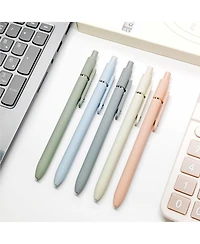 Danrong 10 Pack 0.5mm Fine Point Ink Gel Pens Soft Grip Smooth Writing Journaling Note Taking Office School Supplies Gifts