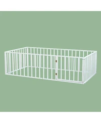 Streamdale Furniture Metal Platform Bed Frame with Steel Slat Support