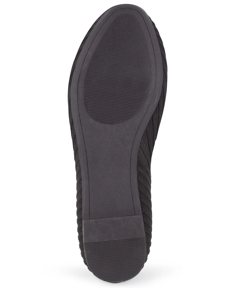 Tahari Women's Clementia Knit Slip-On Flats