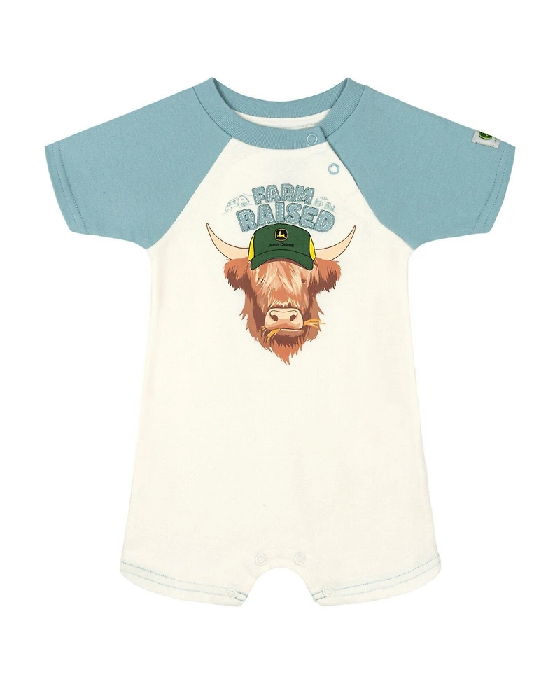 John Deere Baby Boys Romper