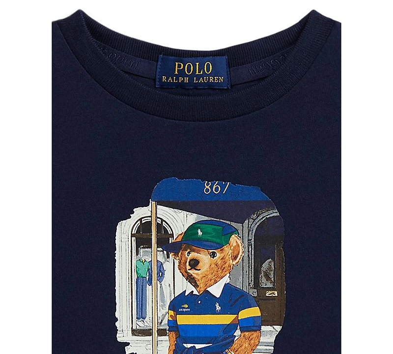 Polo Ralph Lauren Girls' 2T-6X Us Open Bear Short-Sleeve T-Shirt