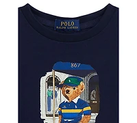 Polo Ralph Lauren Girls' 2T-6X Us Open Bear Short-Sleeve T-Shirt
