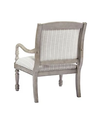 Streamdale Furniture Vintage Upholstered Accent Chair with Solid Wood Frame and Spindle Legs