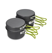 Piscifun Lightweight Non Stick Camping Cookware Set Stackable Outdoor Hiking Mess Kit with Storage Bag