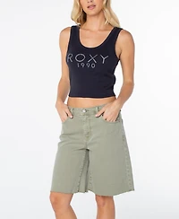 Roxy Women's Shine Bright Scoop Neck Retro-Inspired Baby T-Shirt