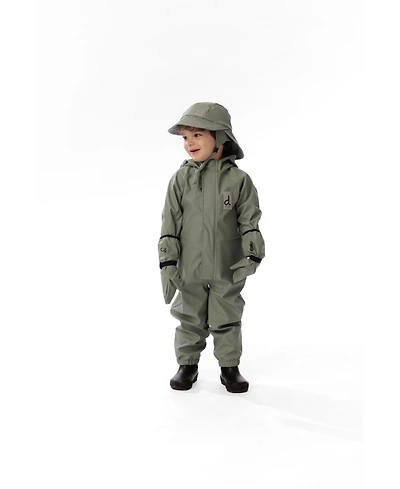 Deux par Baby Unisex ( 12 M to 24 ) Rain One Piece Sage