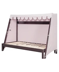 Streamdale Furniture Twin Xl House Bed with Twin Xl Trundle, Shelf