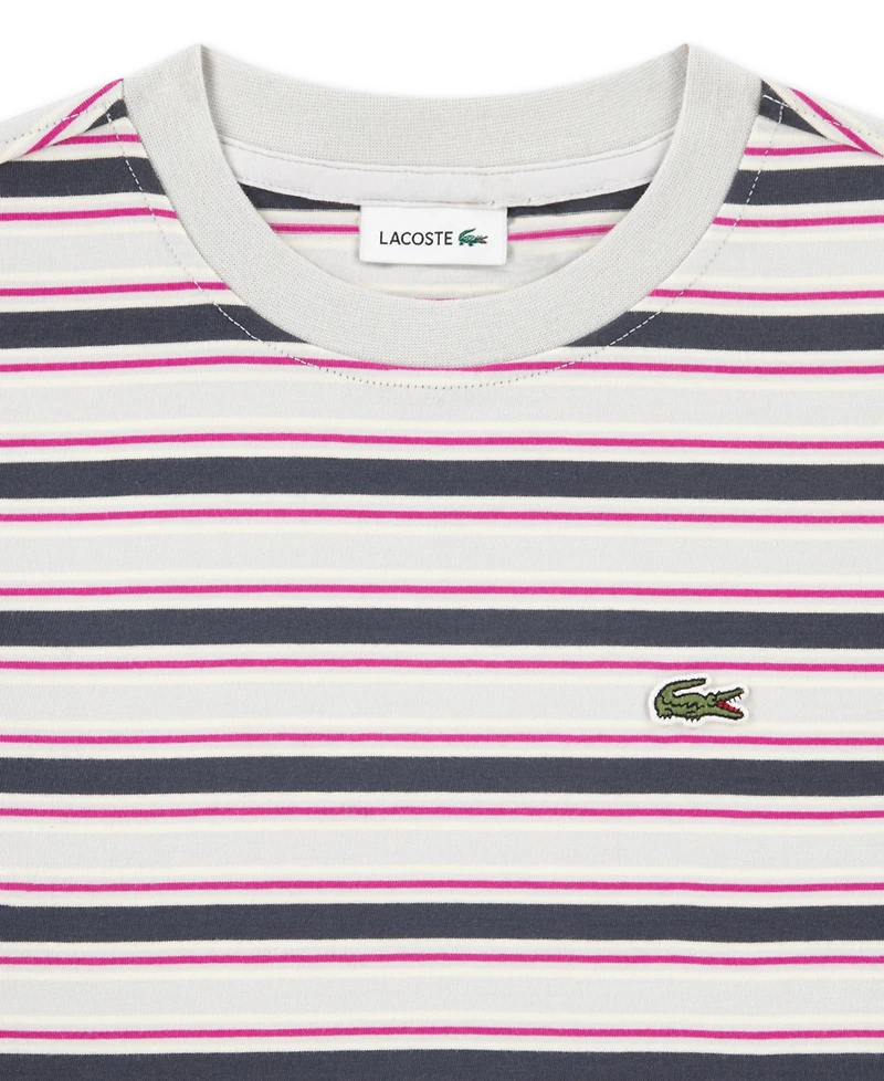 Lacoste Boys' 10-16 Short-Sleeve Icon Striped T-Shirt