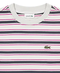 Lacoste Boys' 10-16 Short-Sleeve Icon Striped T-Shirt