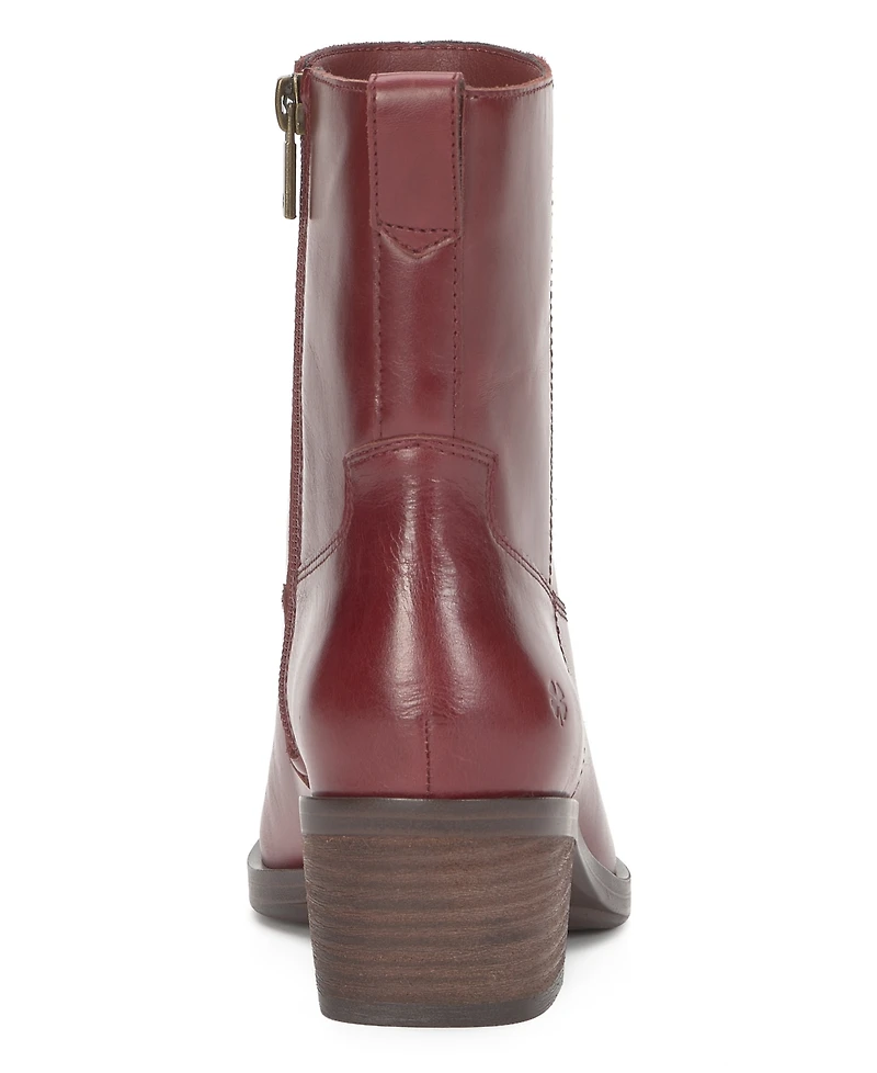 Lucky Brand Women's Leather Almond Toe Ankle Booties